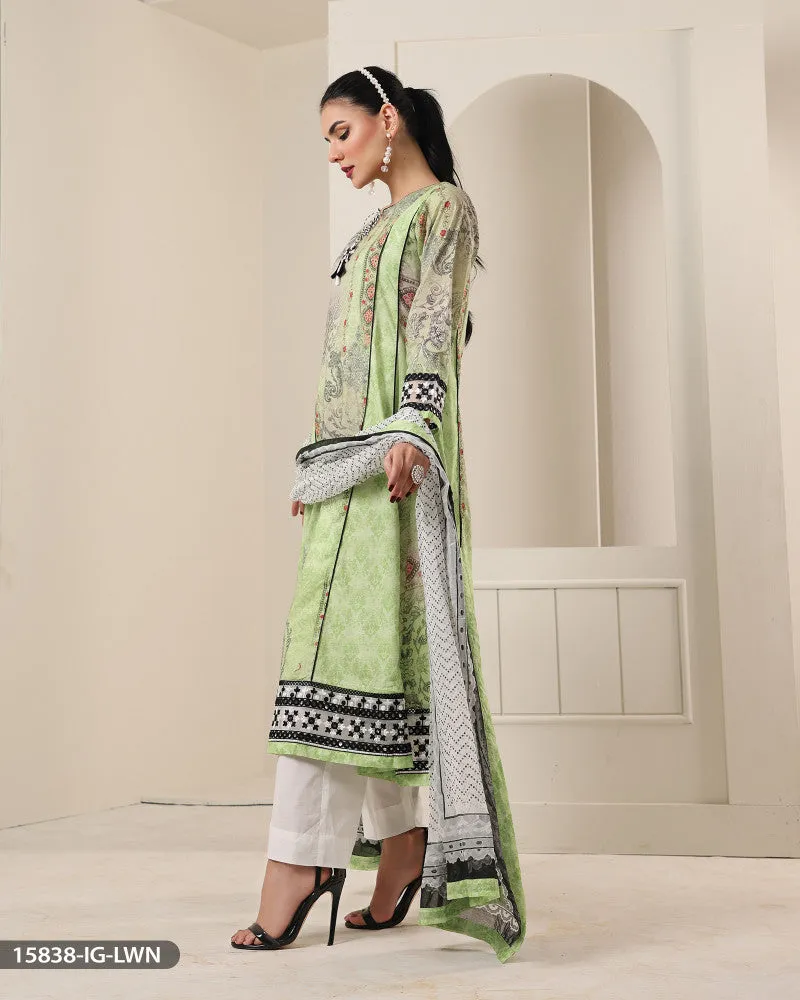 15838 Readymade Casual lawn Suit