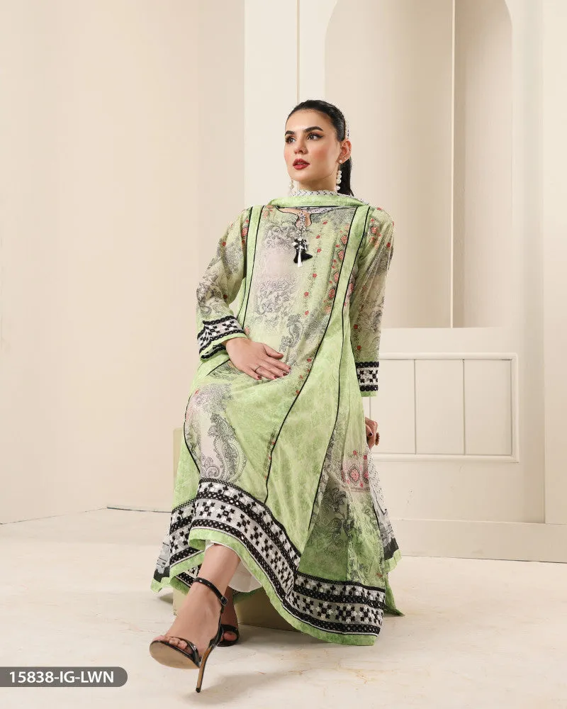 15838 Readymade Casual lawn Suit