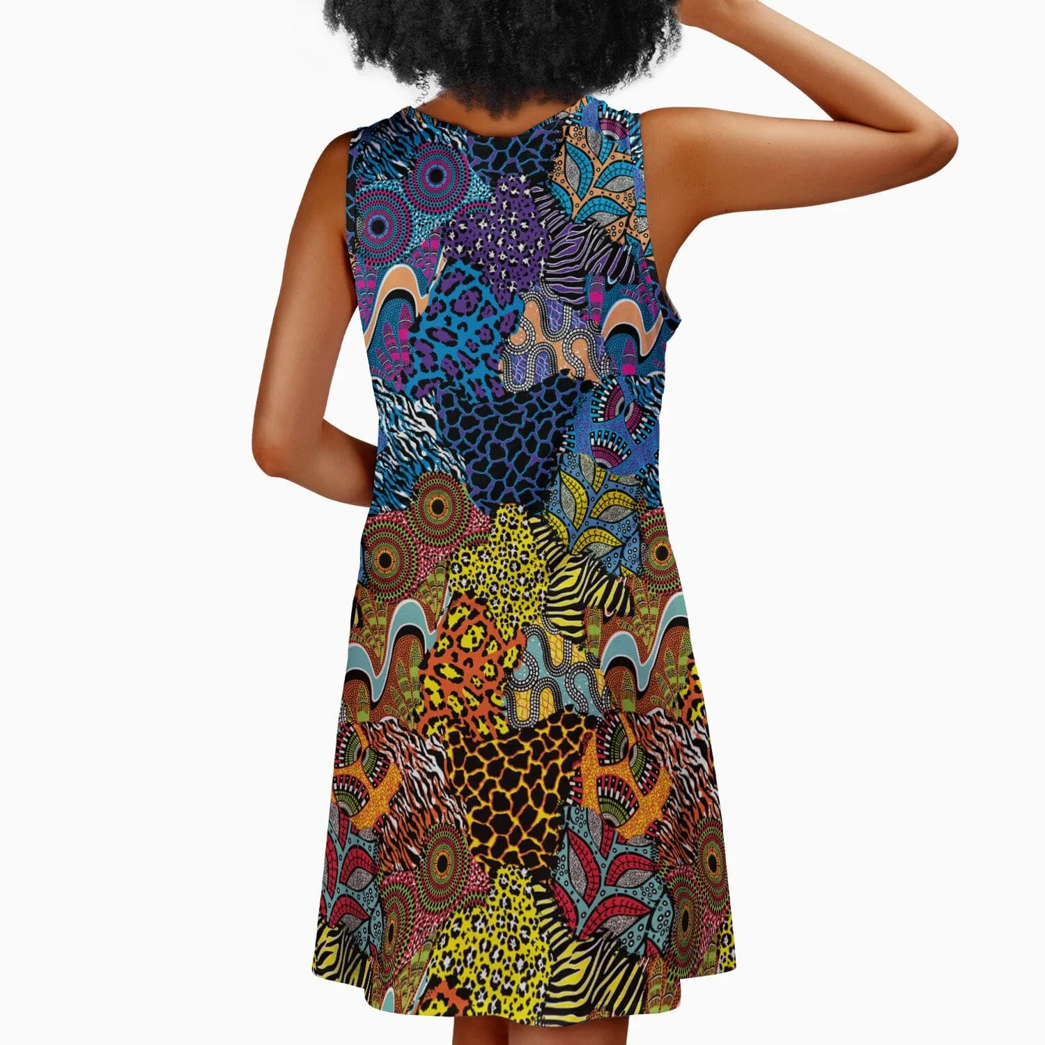 African Patchwork Summer Dress