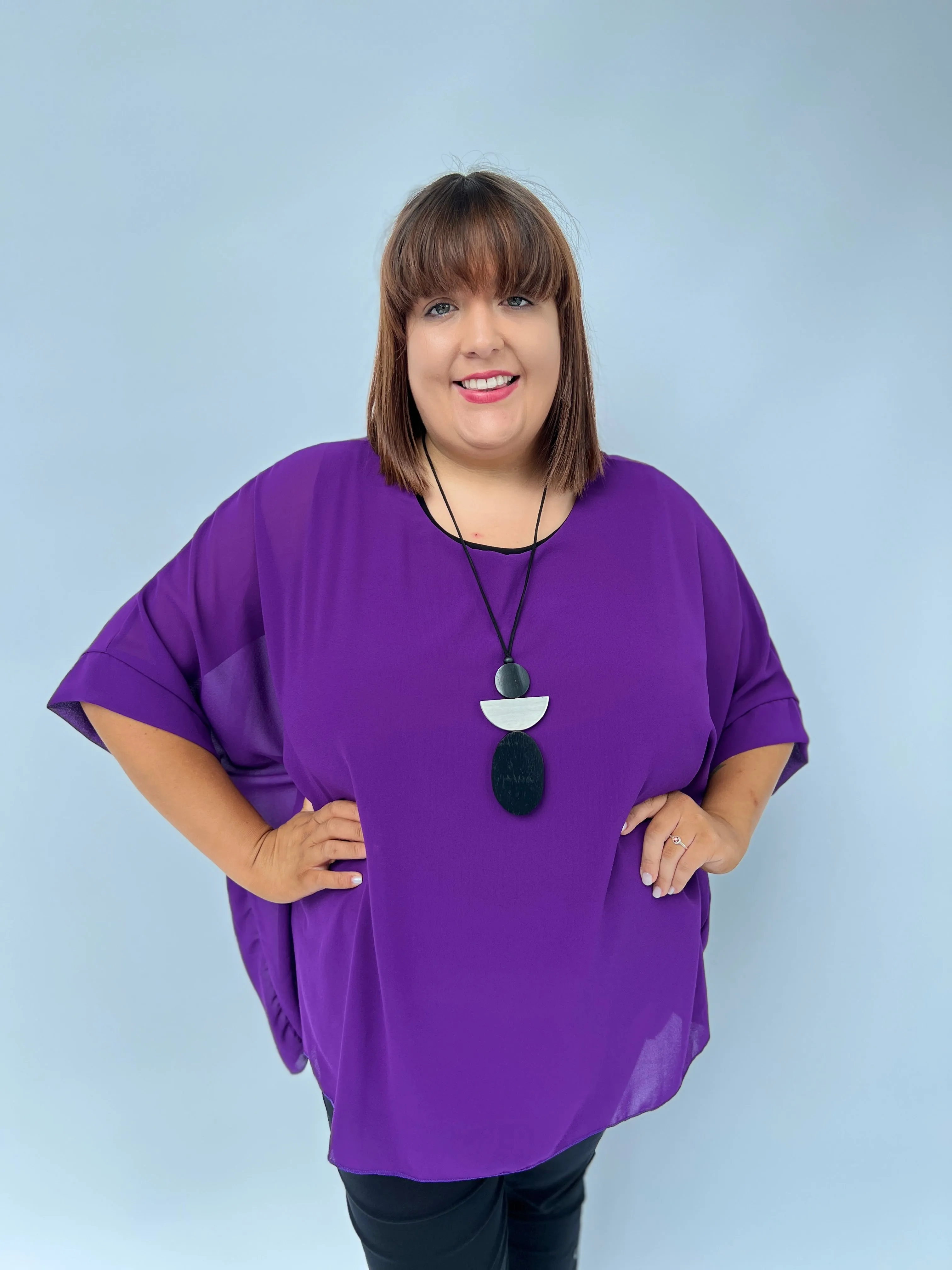 Alice Blouse in Purple