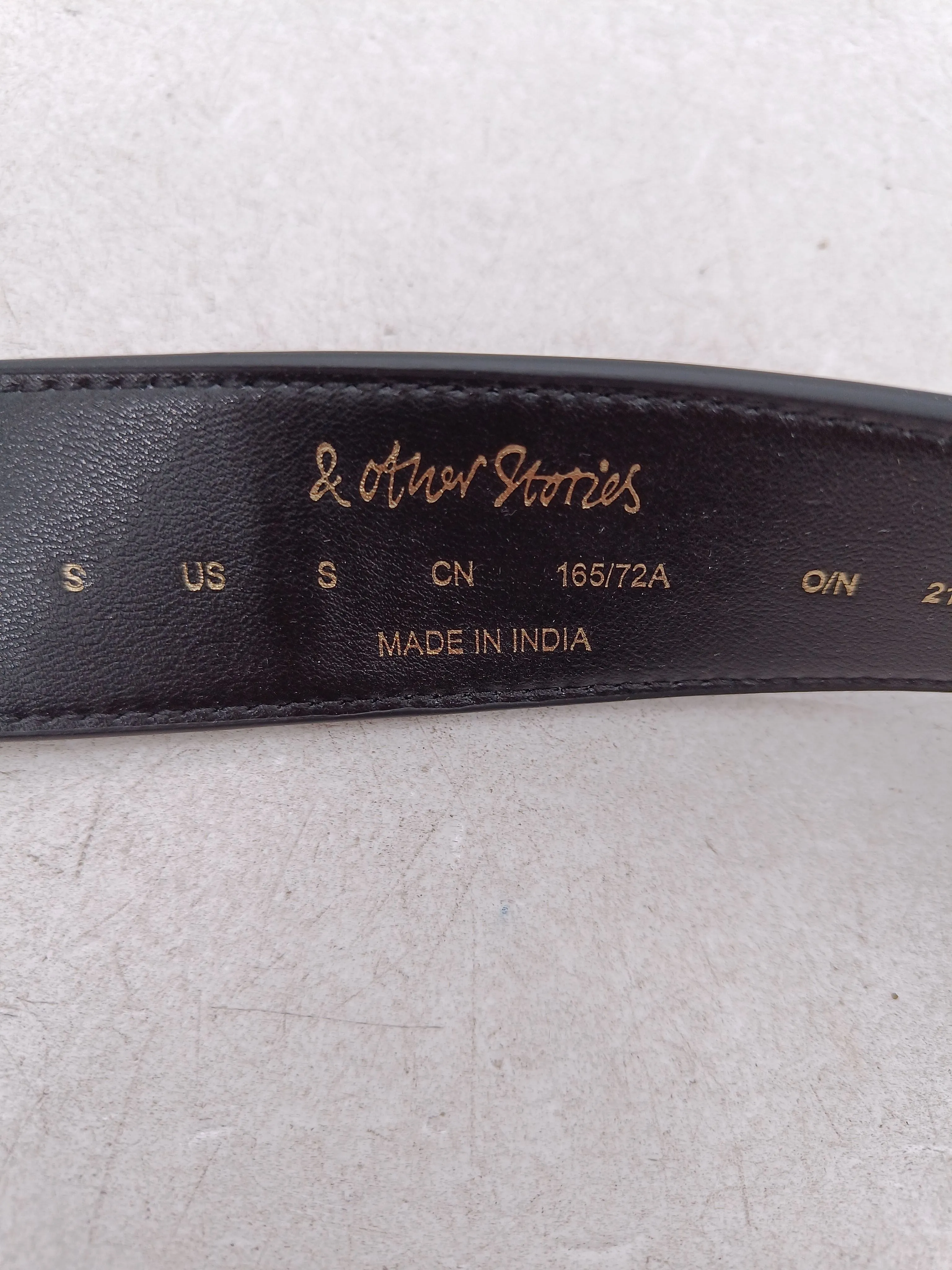 & Other Stories Women's Belt S Black 100% Other