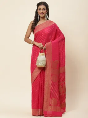 Antique Booti Woven Crepe Saree