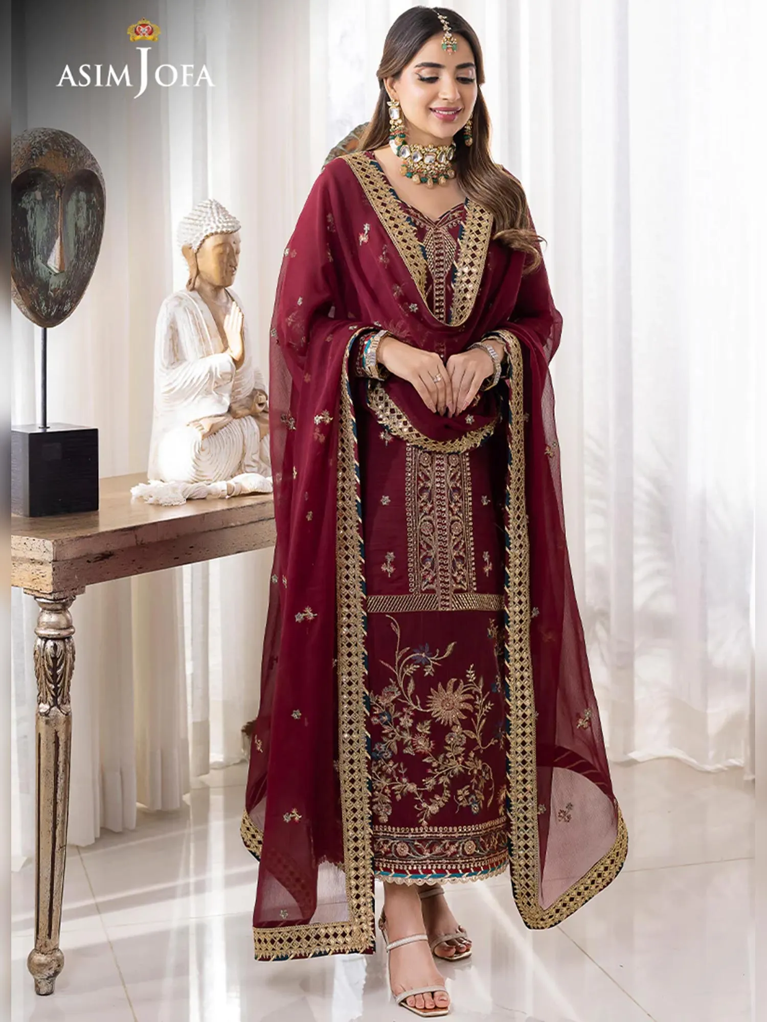 Asim Jofa "Jhil Mil" Luxury Ready-to-Wear Suit (AJJM-10)