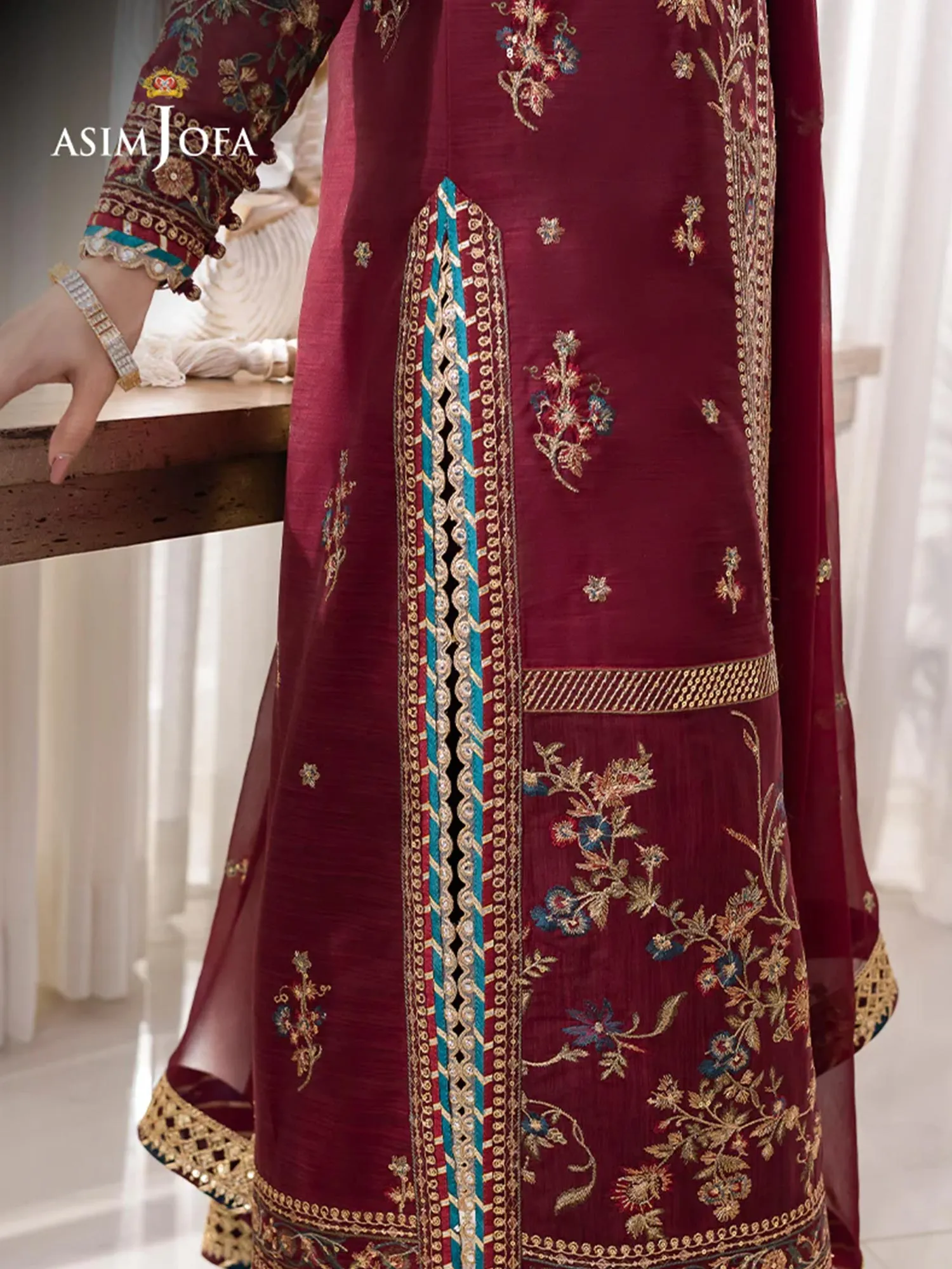 Asim Jofa "Jhil Mil" Luxury Ready-to-Wear Suit (AJJM-10)