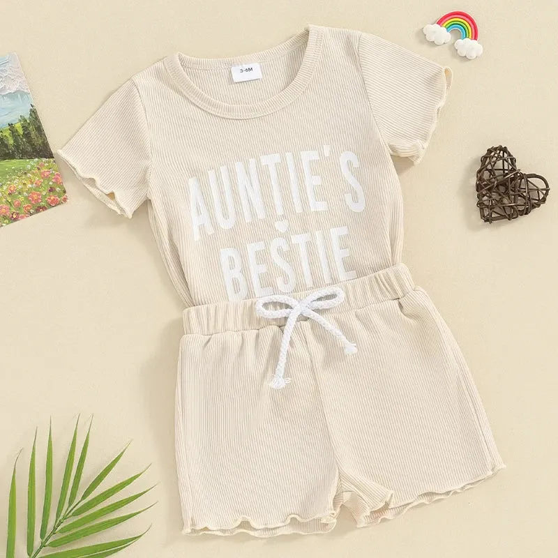 AUNTIE'S BESTIE Ribbed Summer Outfit