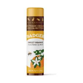 Badger Organic Cocoa Butter Lip Balm - Sweet Orange