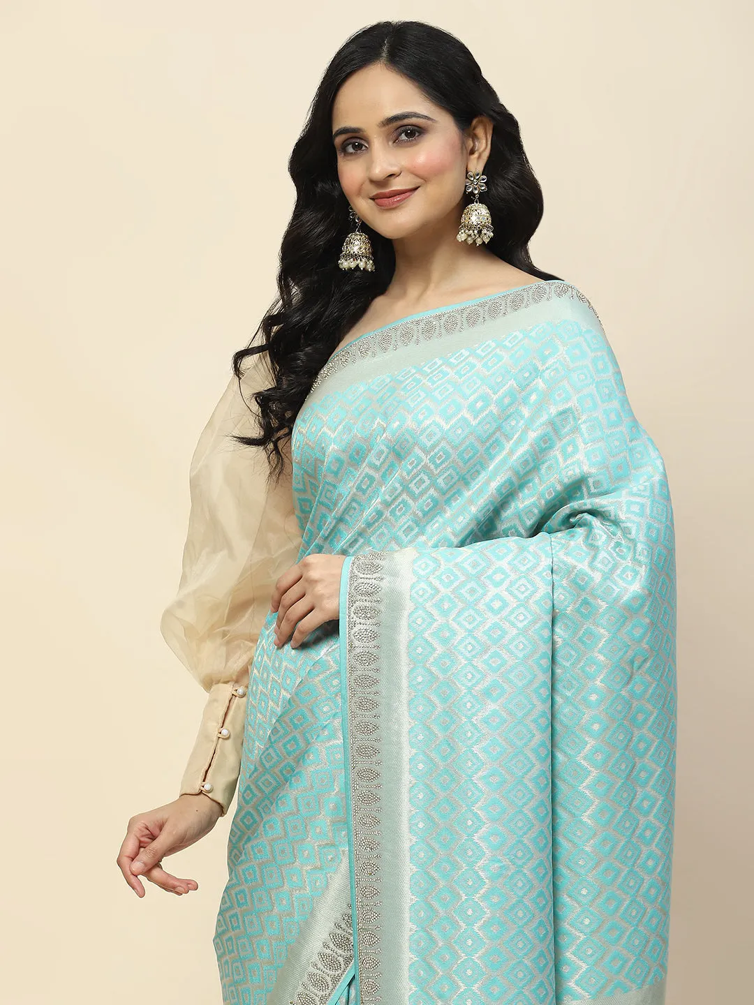 Banarasi Handloom Embroidered Saree