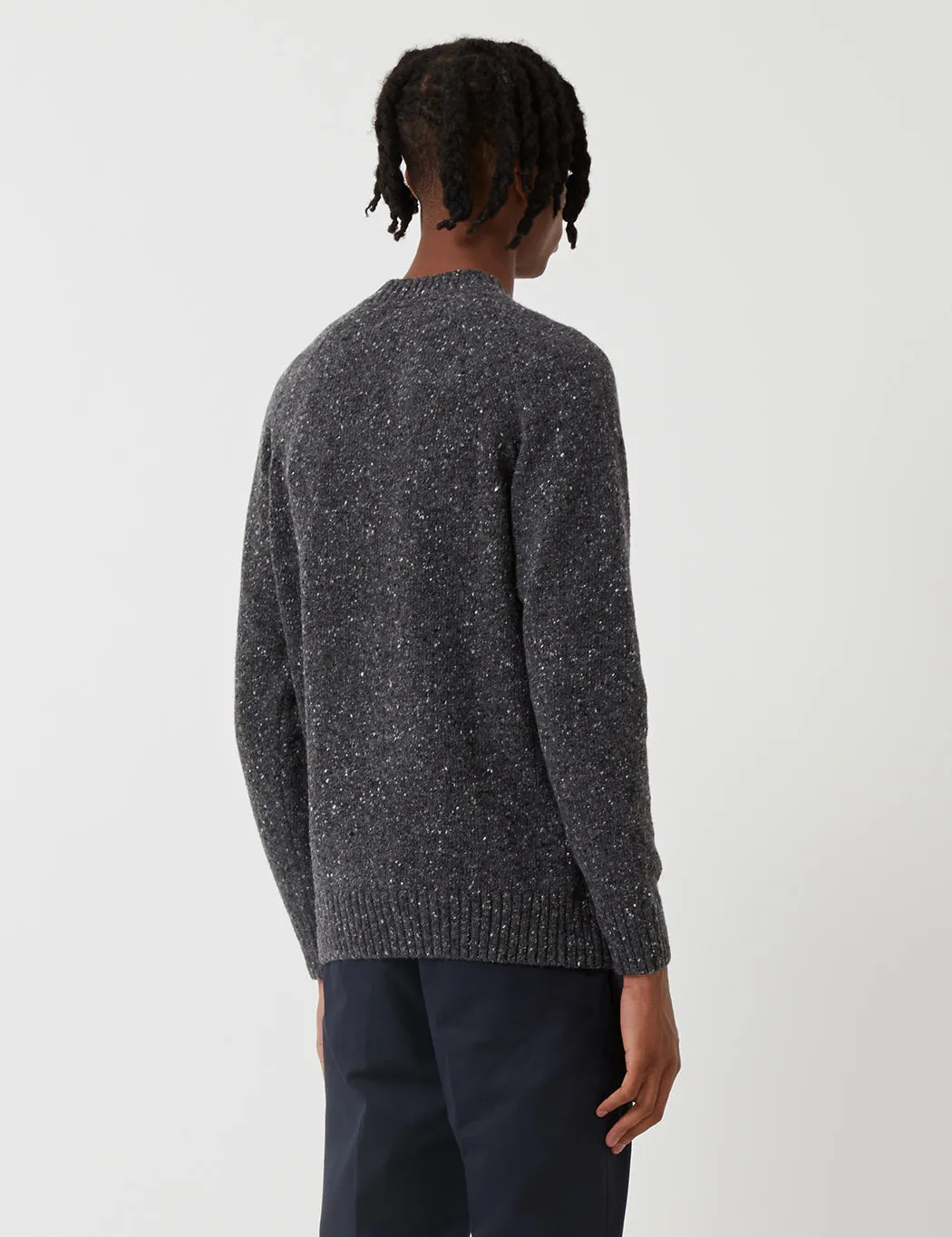 Barbour Netherton Knit Sweatshirt - Charcoal Grey