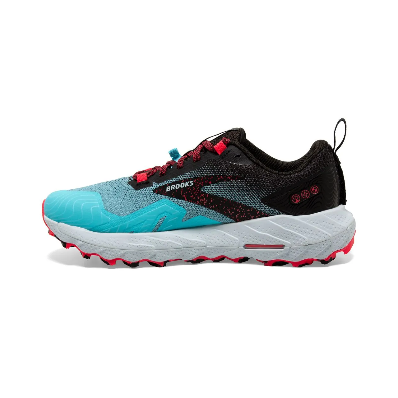 Brooks Cascadia 17 ( Womens) - Bluefish/Black/Diva Pink