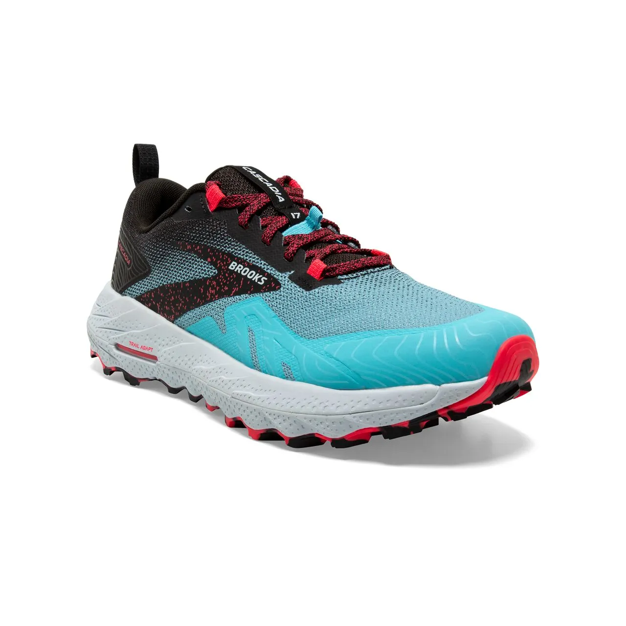 Brooks Cascadia 17 ( Womens) - Bluefish/Black/Diva Pink