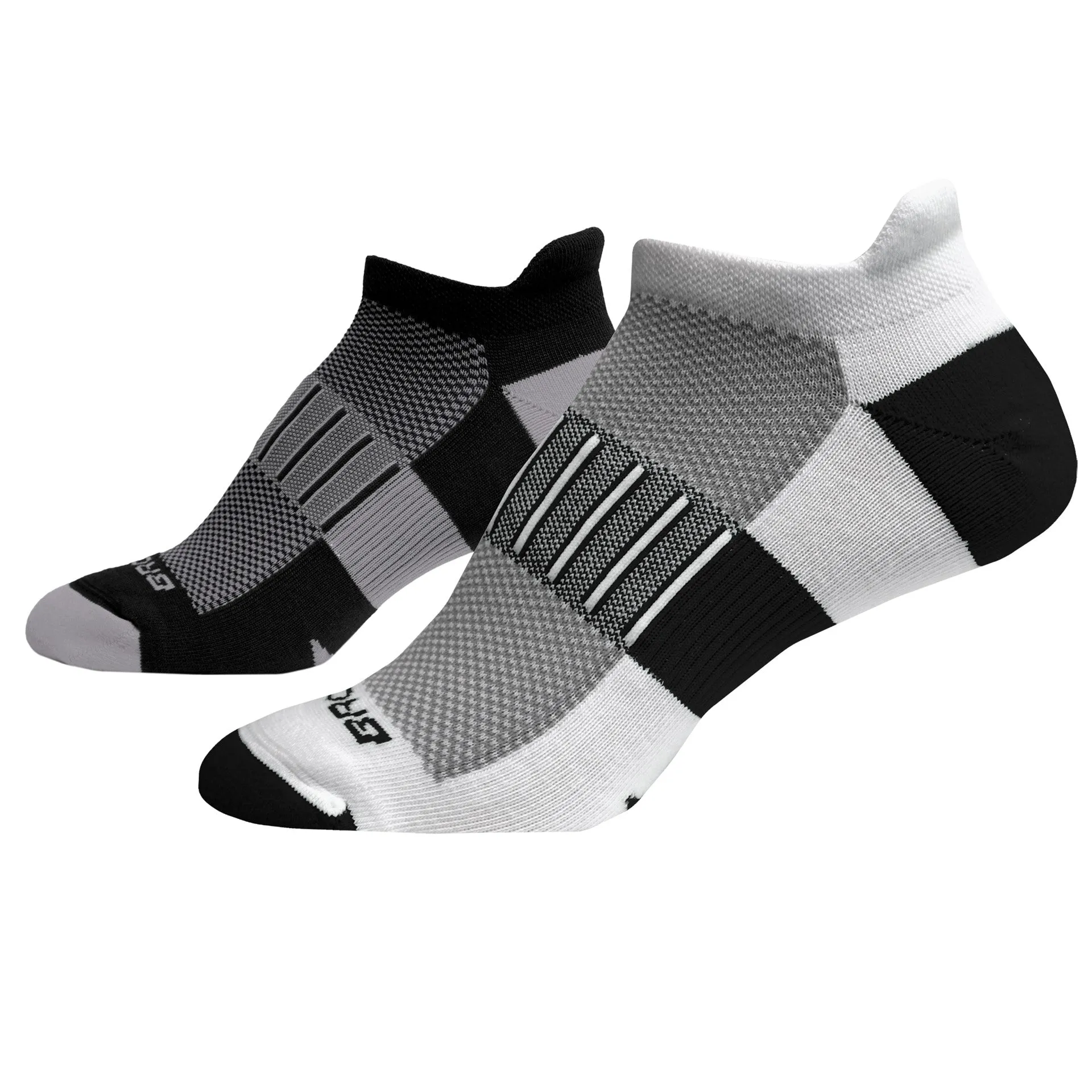 Brooks Ghost Midweight No Show Sock- 2 pack