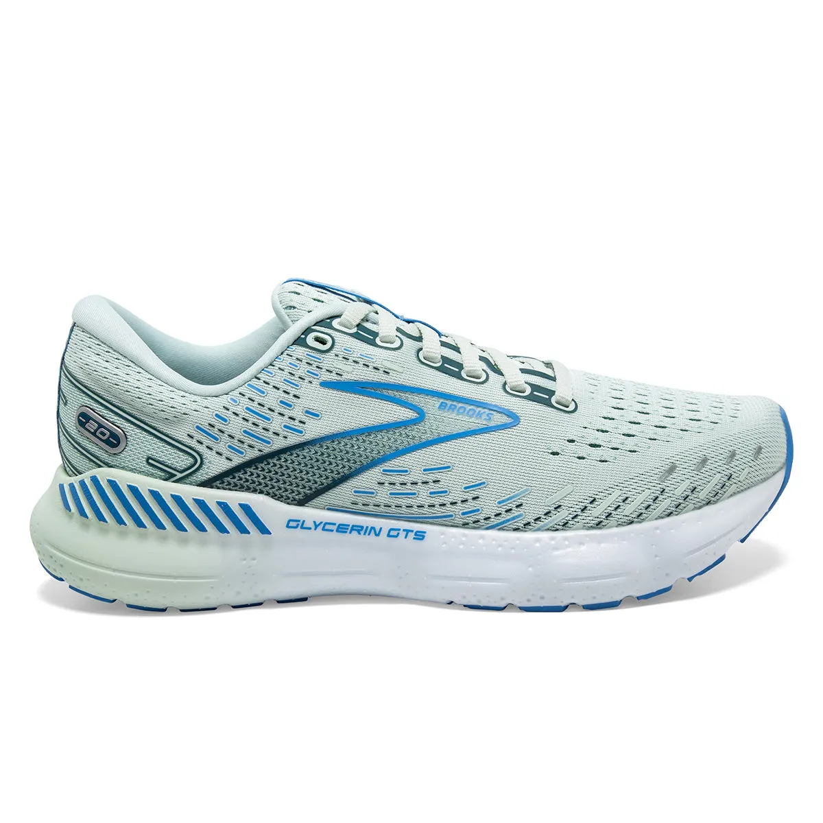 Brooks Glycerin GTS 20 Womens | Blue Glass/marina/legion Blue