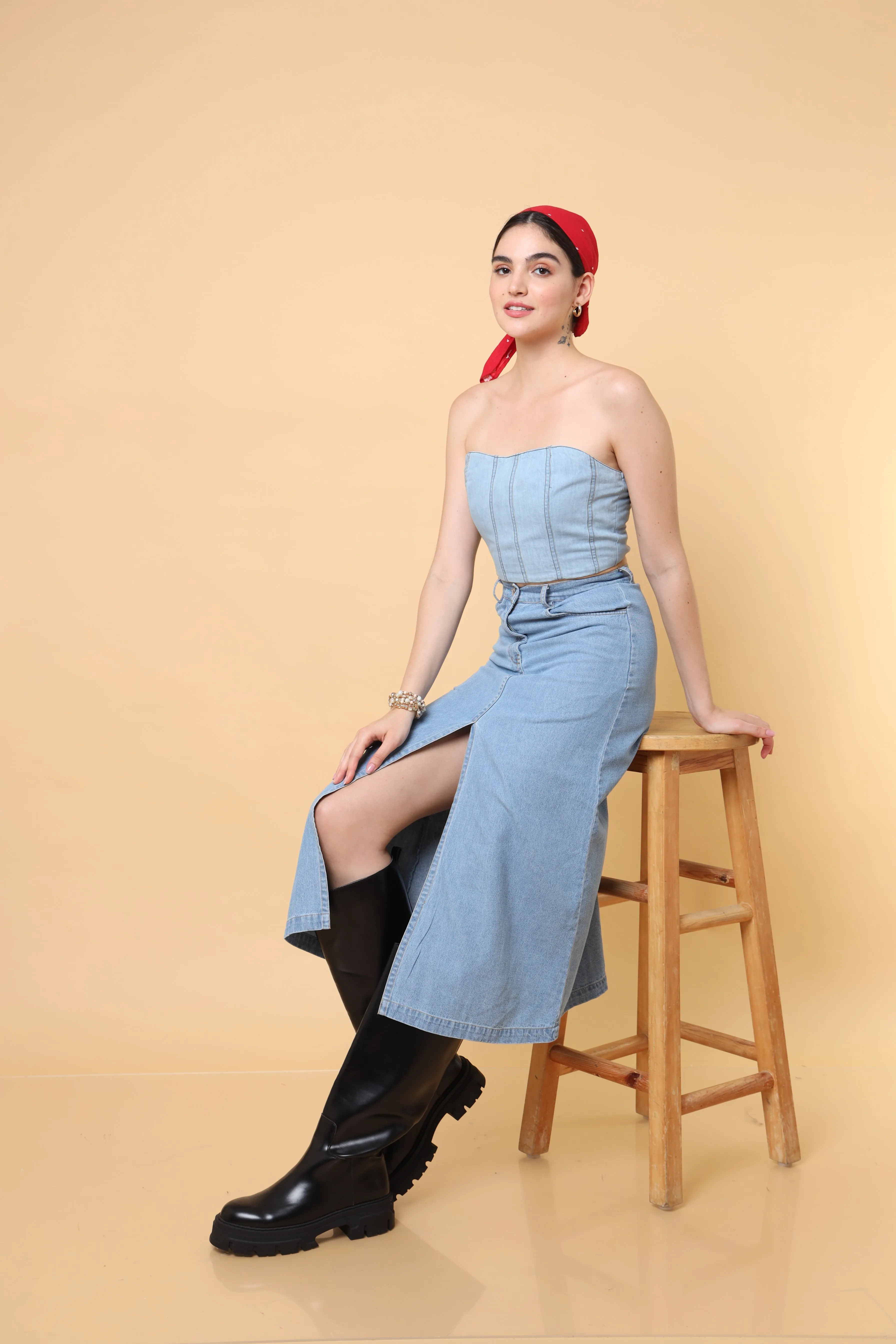 Candace Denim Skirt