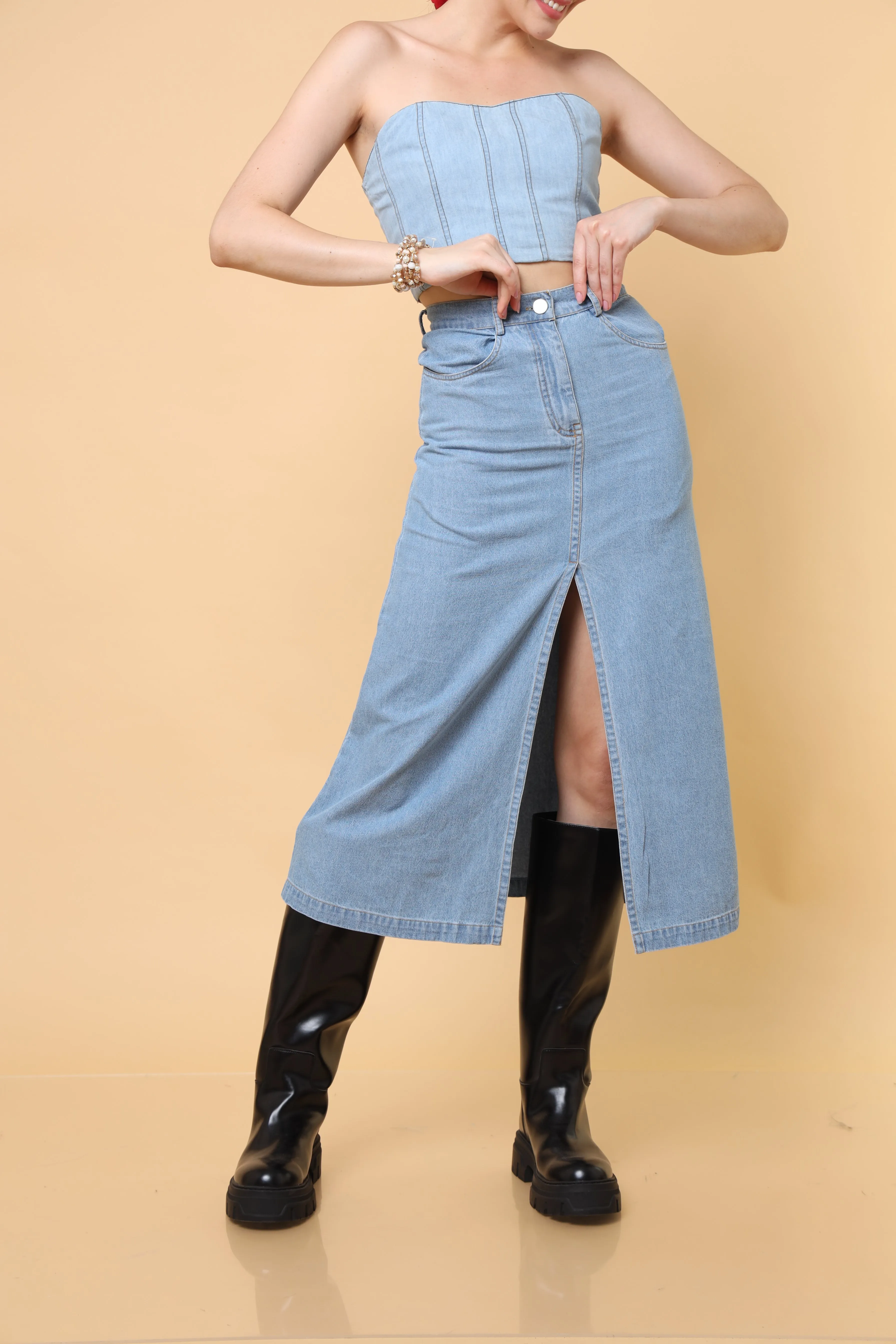 Candace Denim Skirt