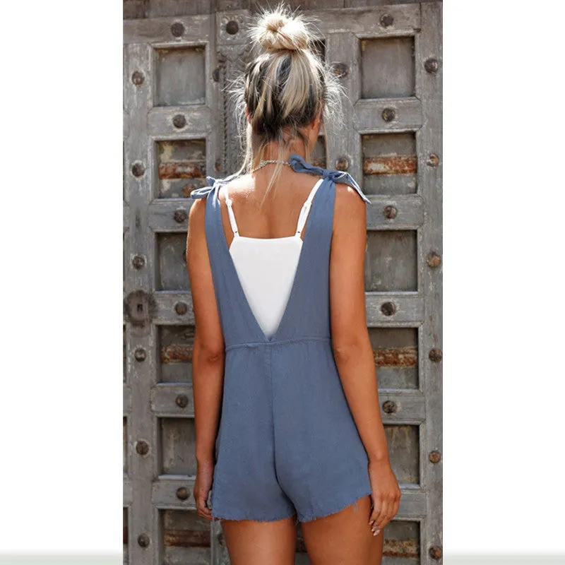 Casual Backless Jumpsuit