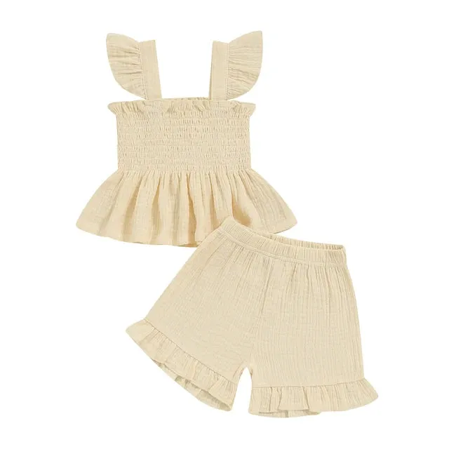 CHARLENE Smocked Summer Outfit