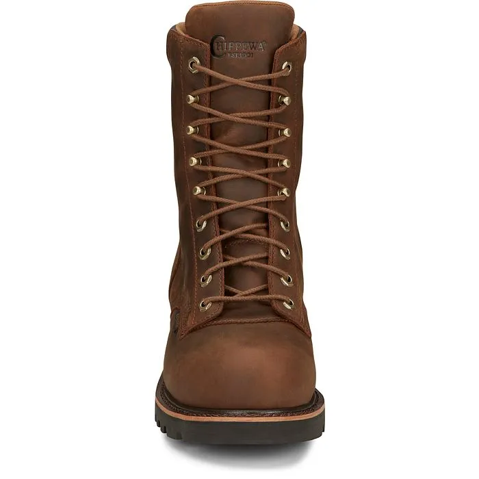 Chippewa Men's Valdor 8 Comp Toe WP Logger Work Boot - Tan - 73236