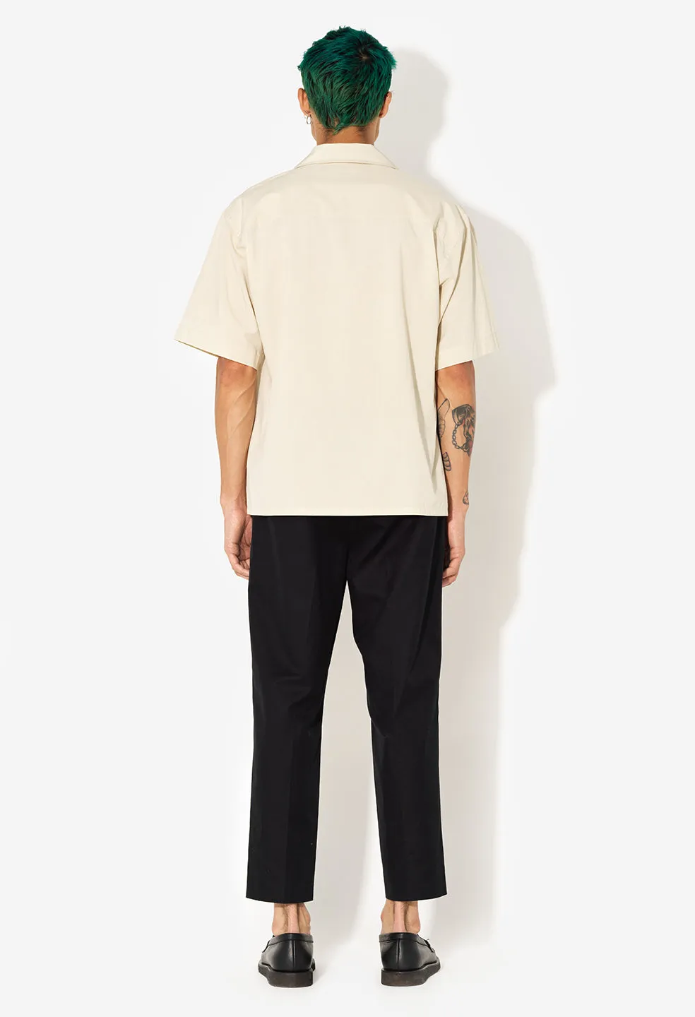 Cropped Tech Trouser / Black