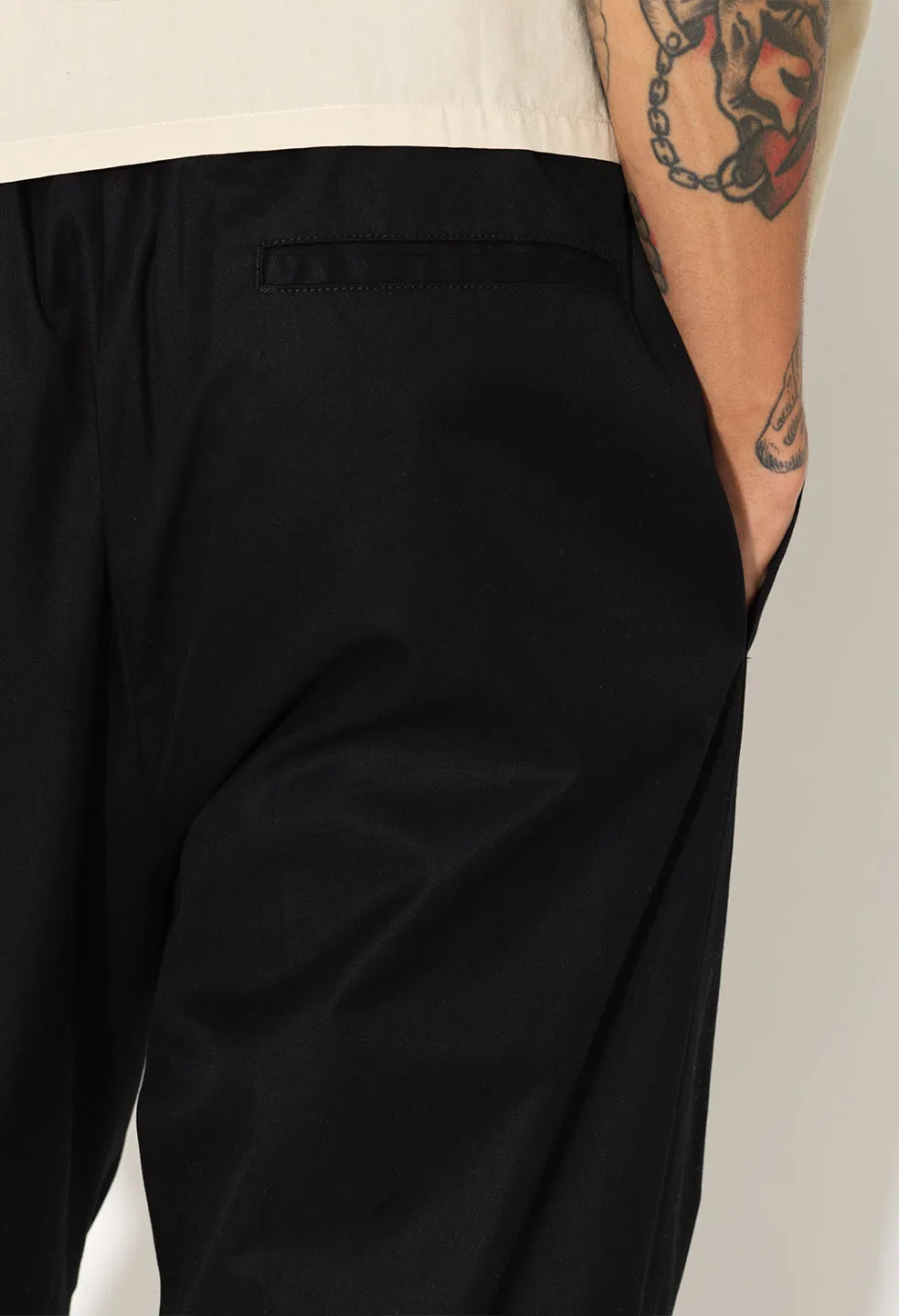 Cropped Tech Trouser / Black