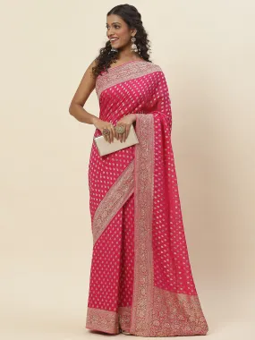 Cutdana Embroidered Georgette Saree