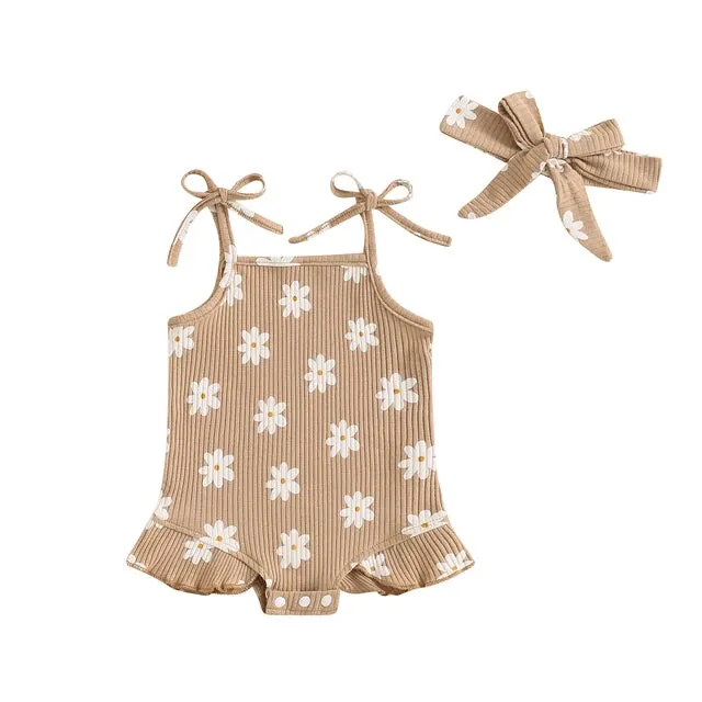 DAISY Ribbed Summer Romper