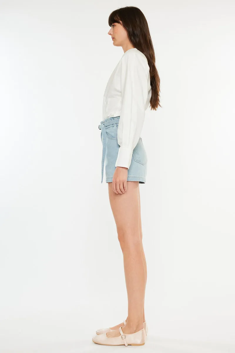 Eliana Ultra High Rise Belted Paperbag Shorts