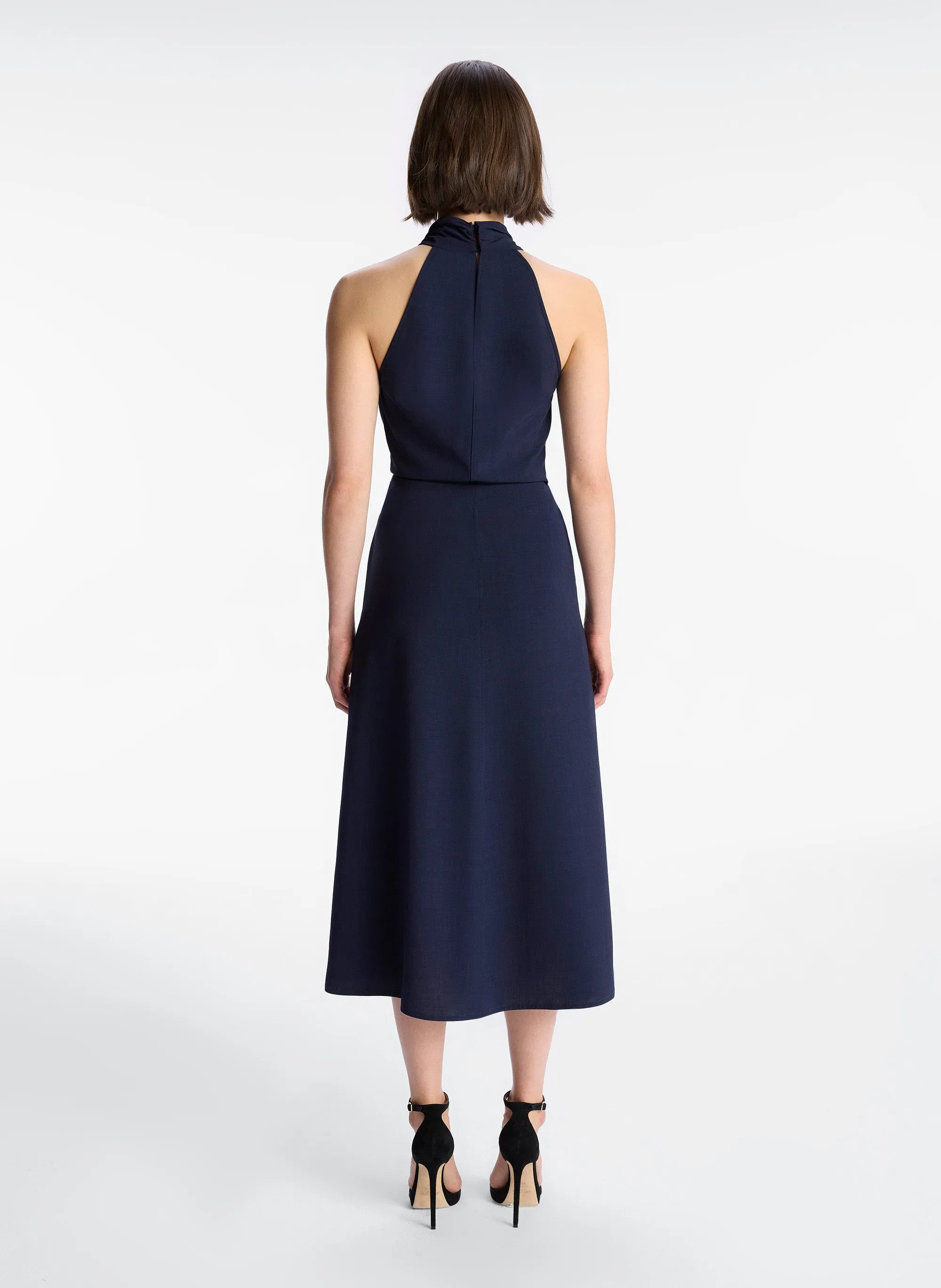 Fiona Pleated Midi Dress