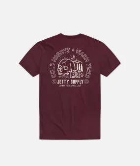 Grom Cold Nights Tee - Maroon