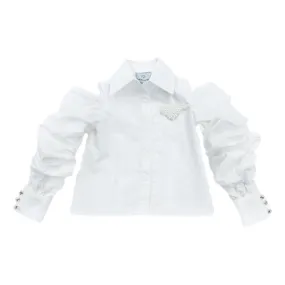 Iris White Cotton Blouse