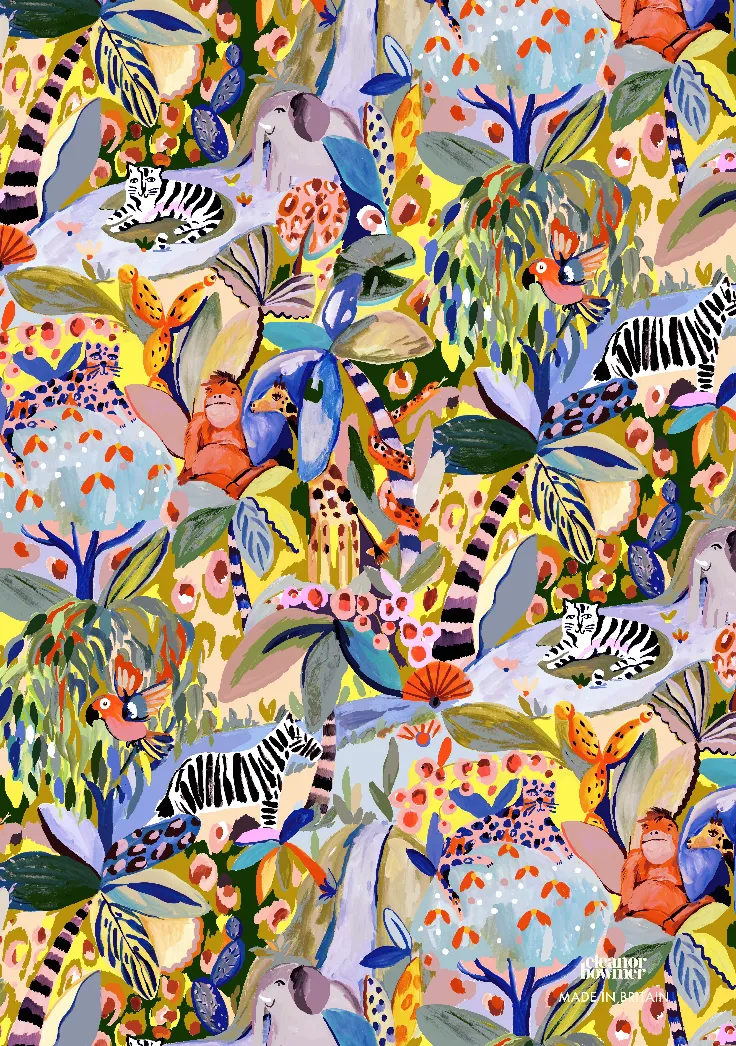  Jungle Animal  Wrapping Paper