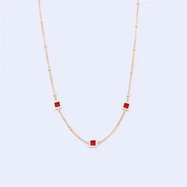 KNIGHT AND DAY - LEILANI Ruby Necklace