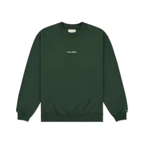 LA Heavy Fleece Crewneck - Forest Green