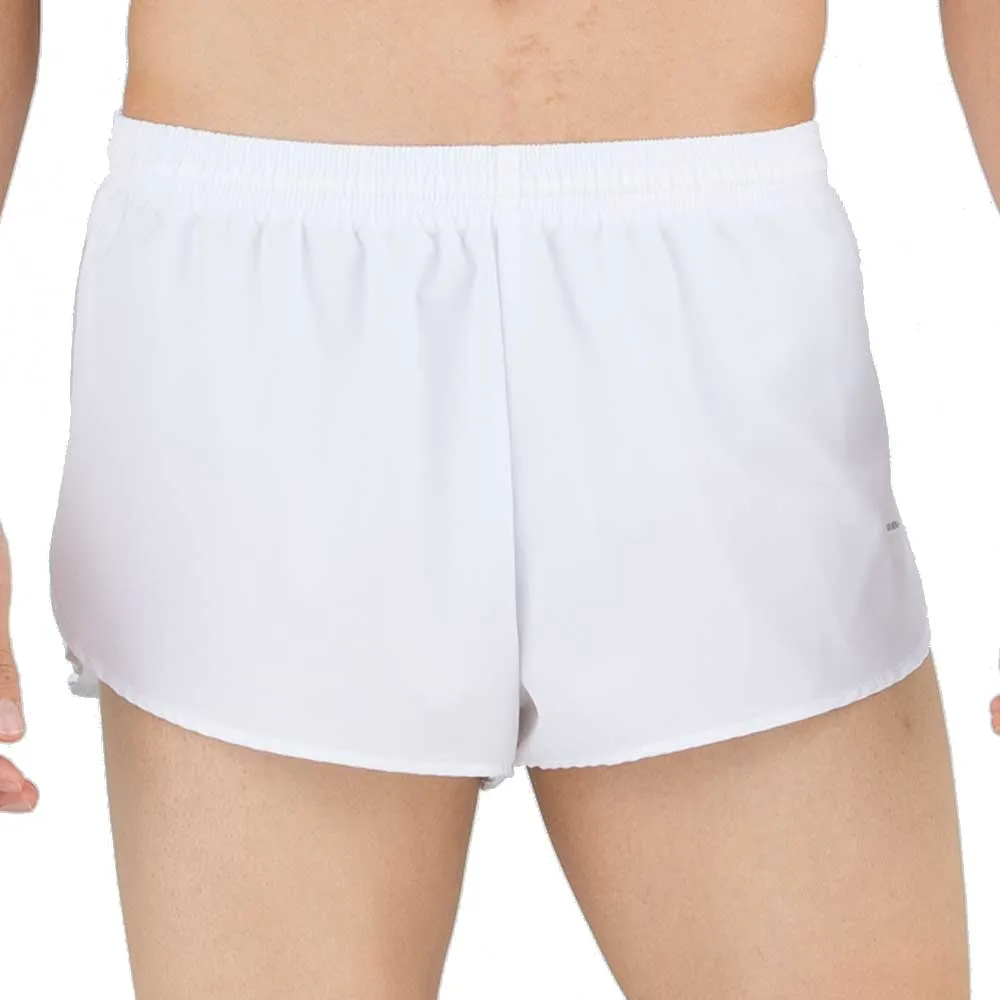 Men's 1" Elite Split Shorts- White