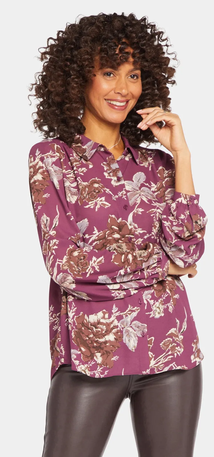 Modern Blouse in Bloemenprint | Frida Floral