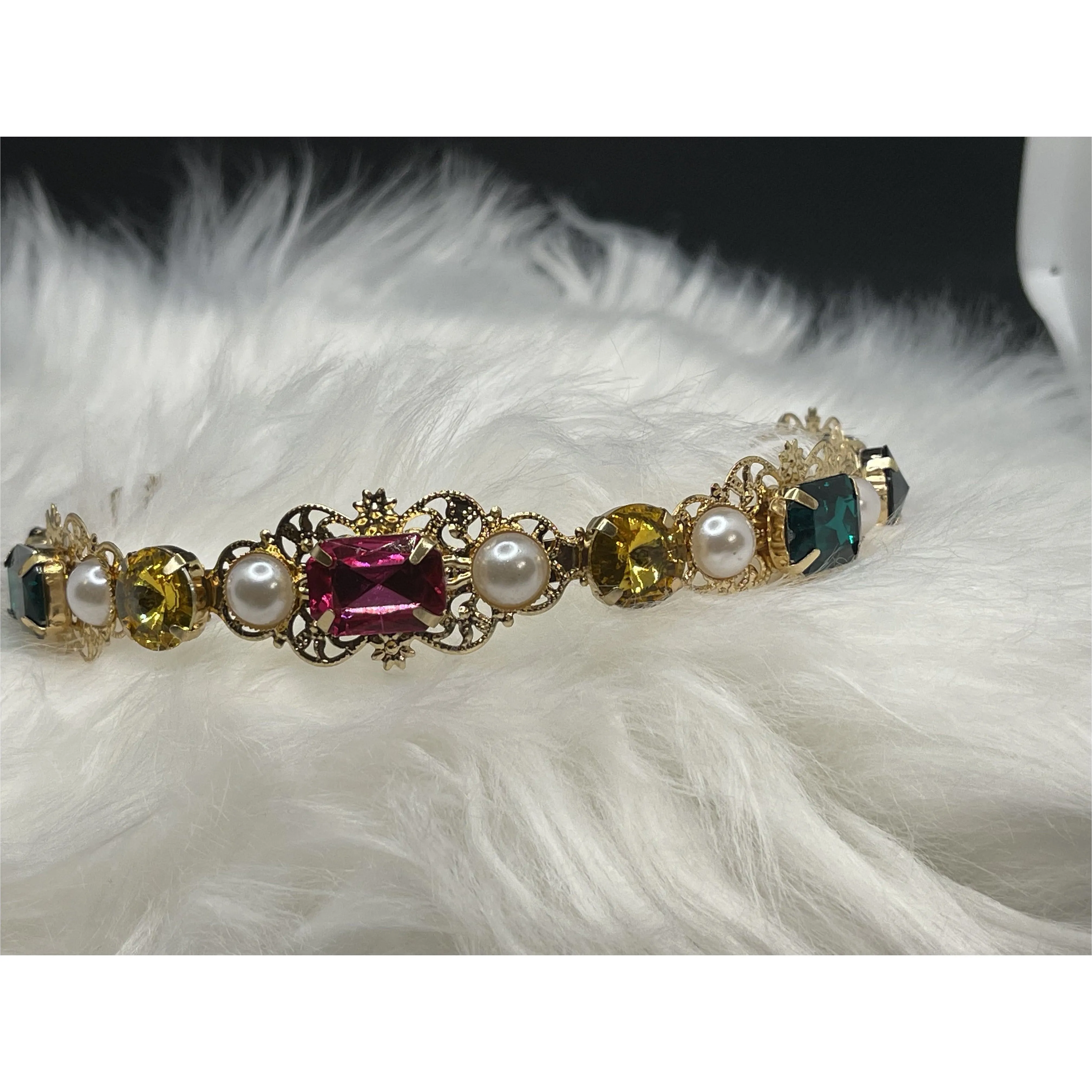 Multicolor Gemstone Headband