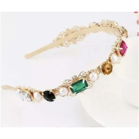 Multicolor Gemstone Headband