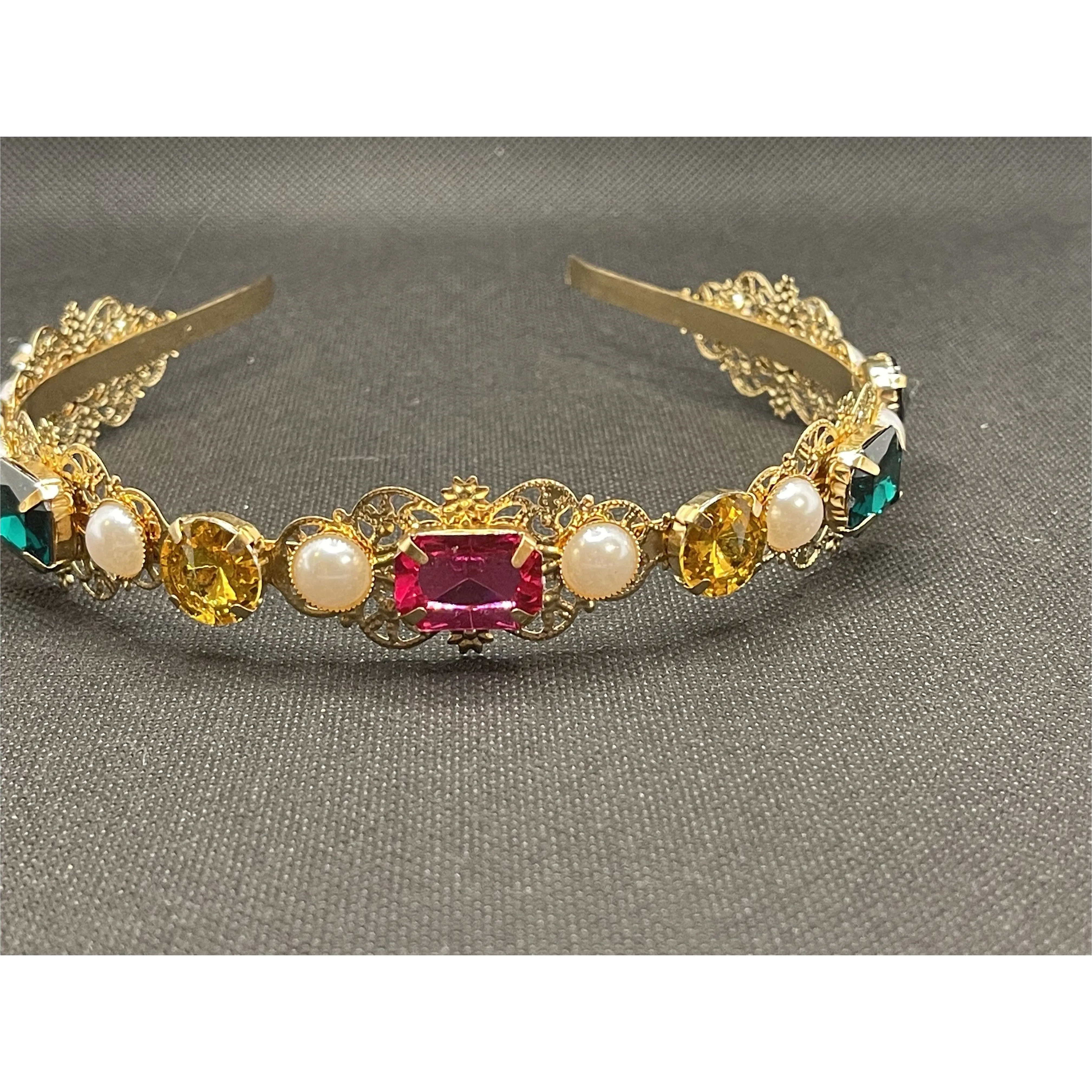 Multicolor Gemstone Headband