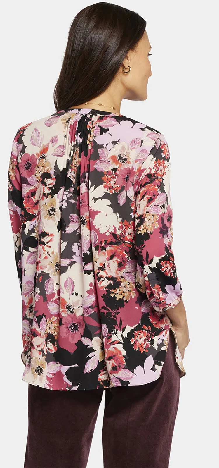 Pintuck Blouse Bloemenprint | Helena