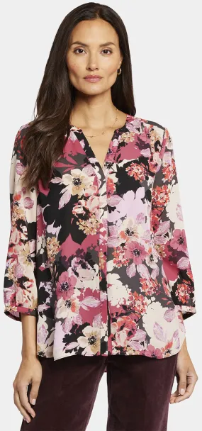 Pintuck Blouse Bloemenprint | Helena