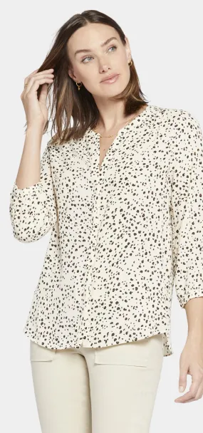 Pintuck Blouse Dierenprint | Serafina