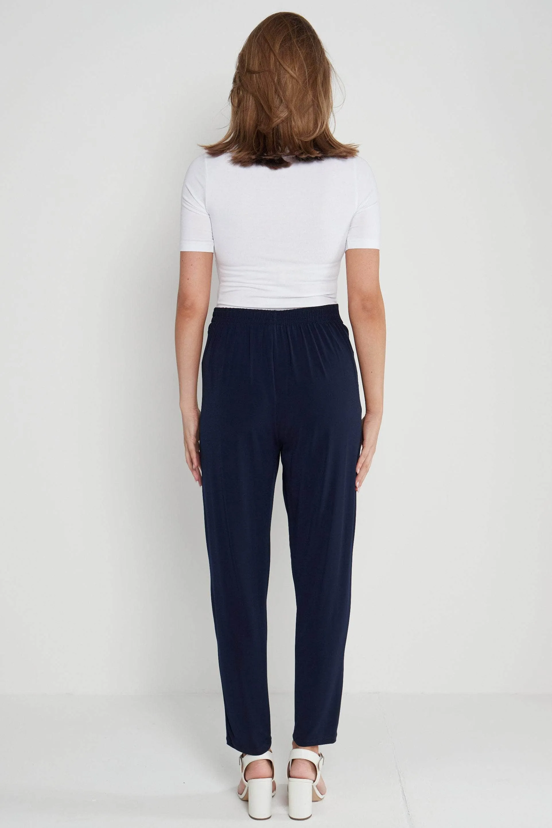 Saloos Essential Tapered Trousers with Pockets