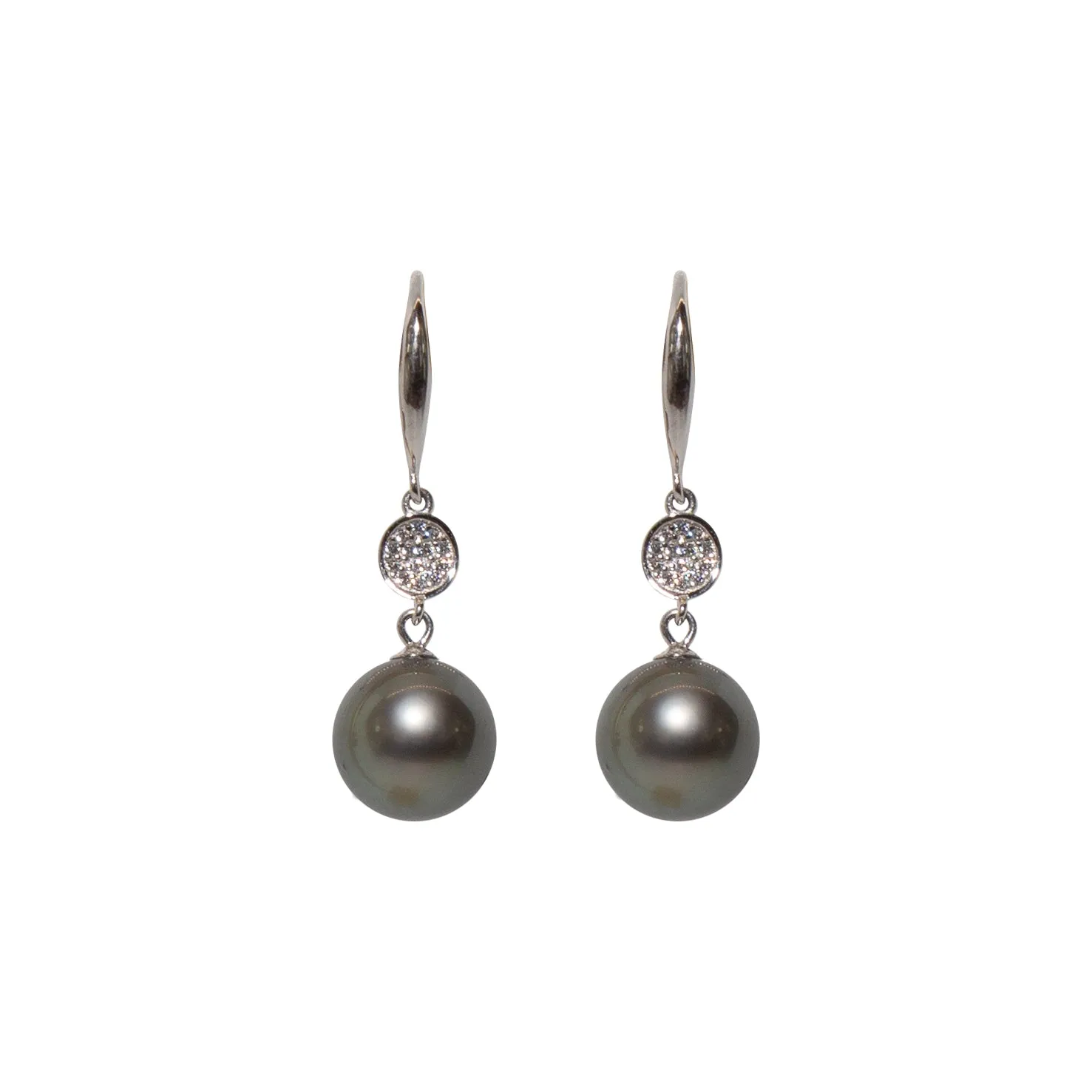 Sterling Pure Elegance Tahitian Treasures Earrings