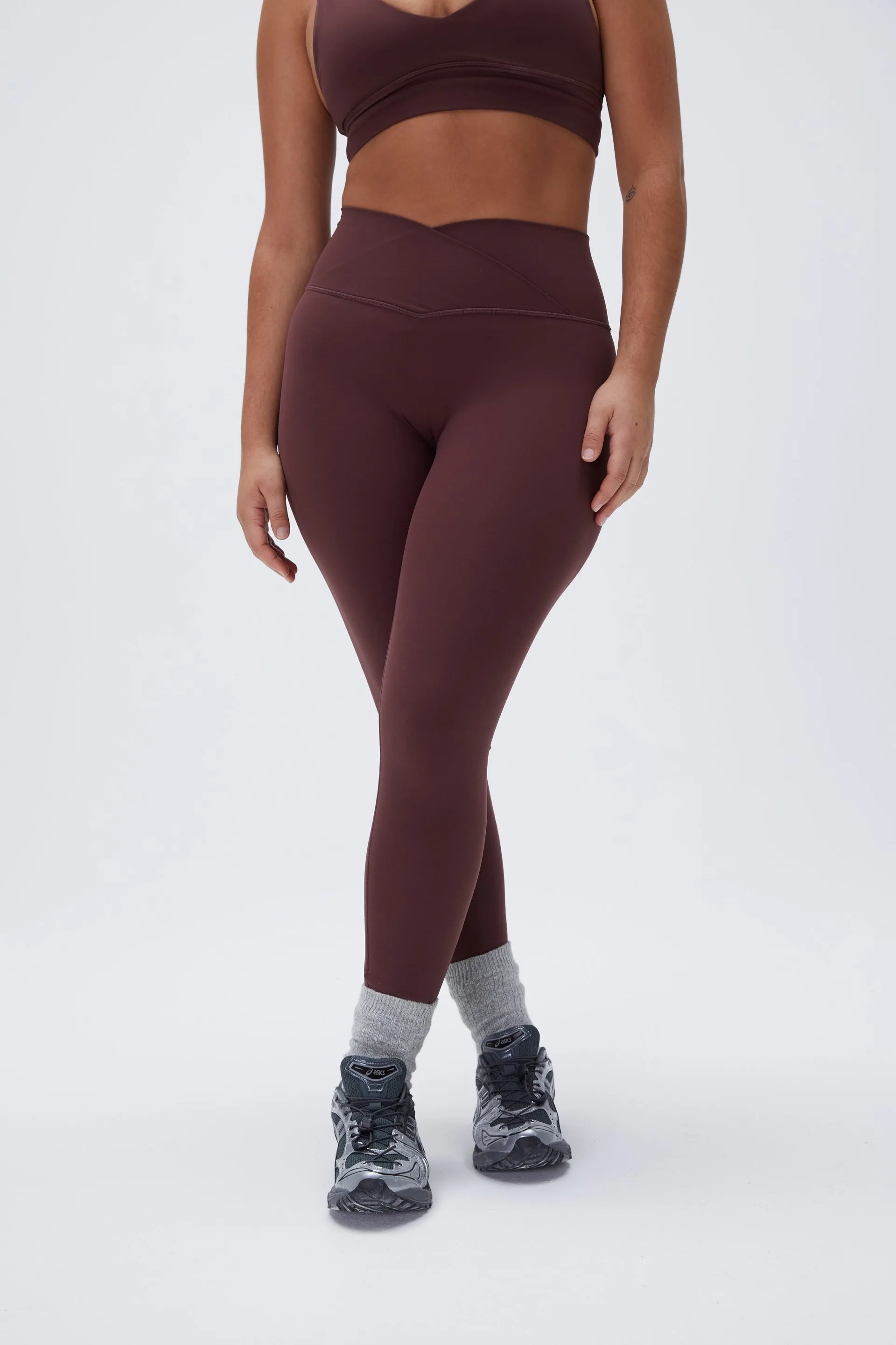 Ultimate Wrap Over Leggings - Burgundy