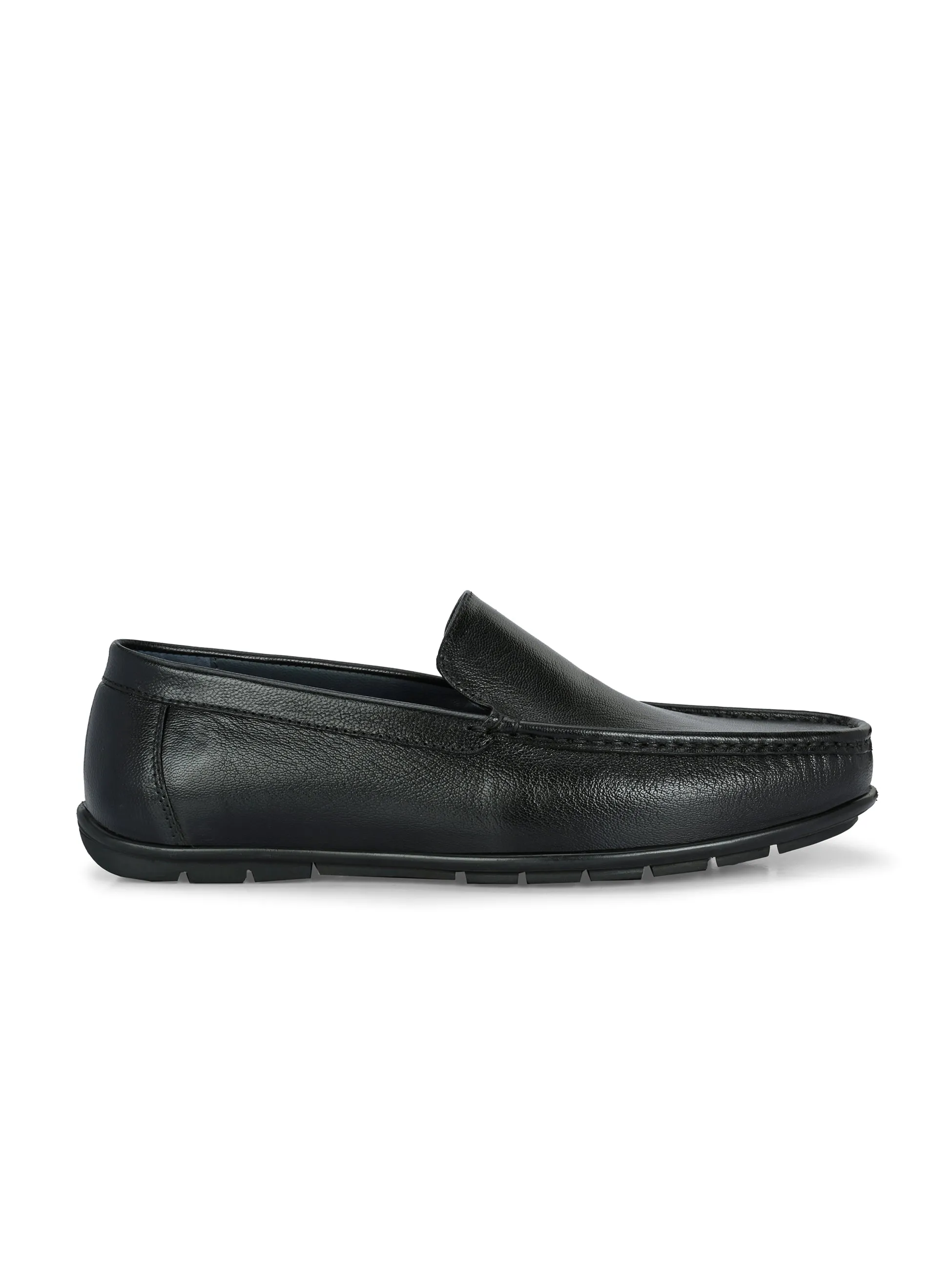 Verity Black Solid Loafers