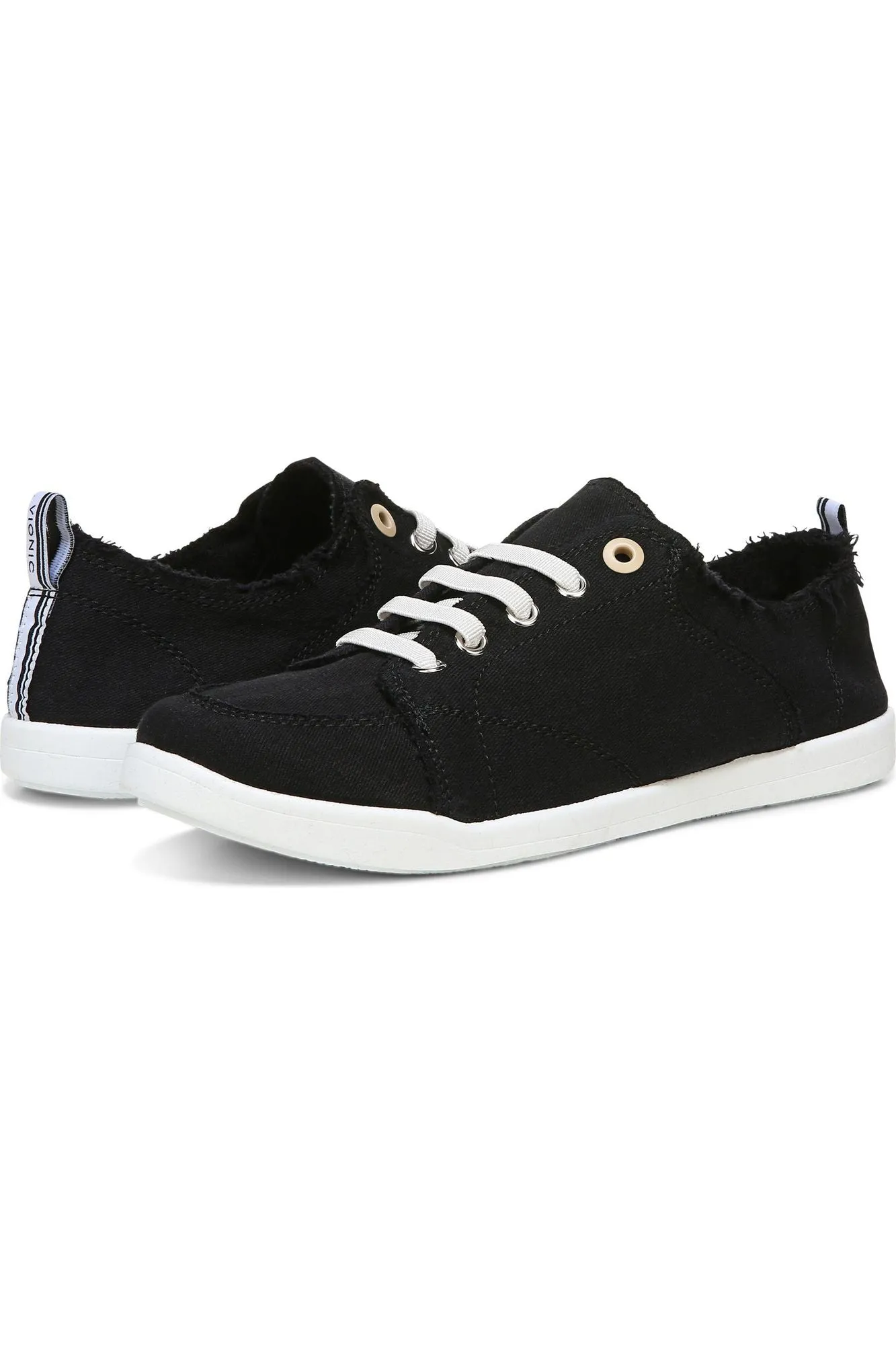 Vionic Canvas Laced Sneaker - Style Pismo BLK