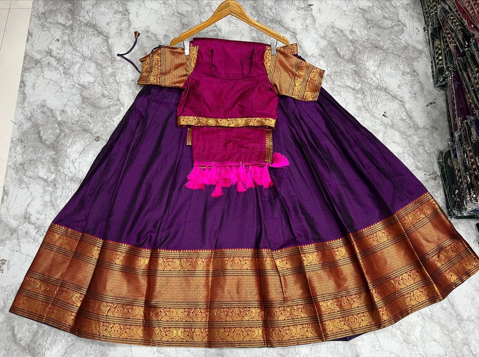 Women Ethnic Traditional Lehenga Blouse Dupatta