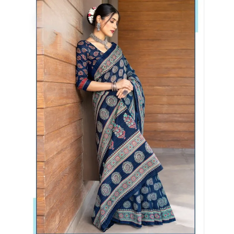 Women Pure Cotton Sarees